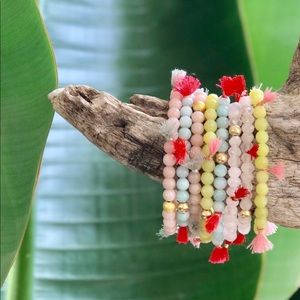 Shop Rose Red Tassel Bracelet